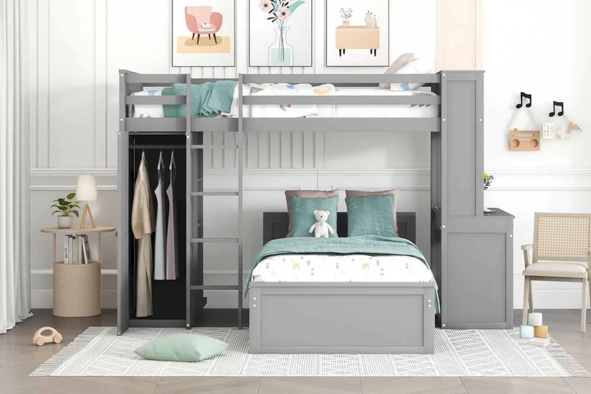 Twin Loft Bed 室内场景图